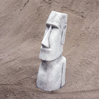 Moai Statue Skulptur Figur Designer Garten Terrasen Deko Skulpturen 76cm Sofort