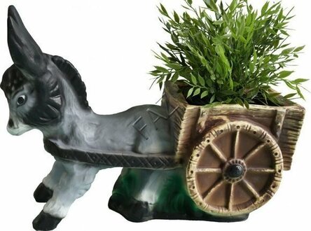 Design Esel Figur Garten Statue Skulptur Figuren Skulpturen Dekoration