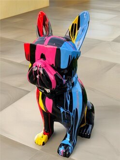 Hund Neu Design Figuren Skulpturen Moderne Bulldogge Skulptur Deko Skulpturen Neu Perfekt Sofort