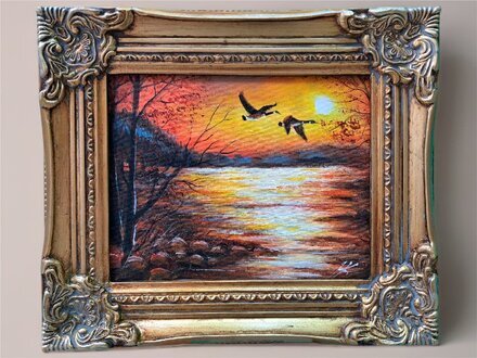 Ein einzigartiges abstraktes Kunstwerk, mit feinsten Ölfarben auf Leinwand meisterhaft gemalt Sofort