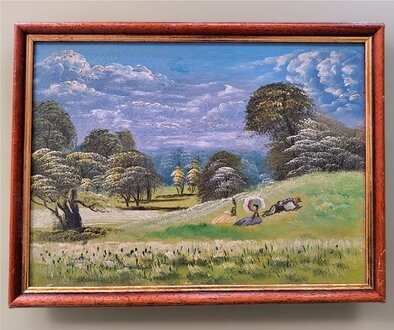 Handgemaltes abstraktes Ölgemälde im modernen, zeitgenössischen Stil auf Leinwand Sofort