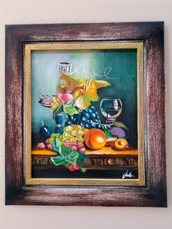 Ein einzigartiges, handgemaltes abstraktes Ölgemälde auf Leinwand – jedes Stück ein Unikat Sofort