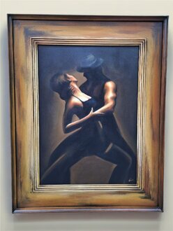 Zeitgenössische Ölmalerei, handgemalt auf langlebiger Canvas-Leinwand Sofort