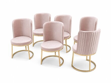 Esszimmer 6x Stühle Holz Luxus Sessel Wohnzimmer Möbel 6tlg Sofort