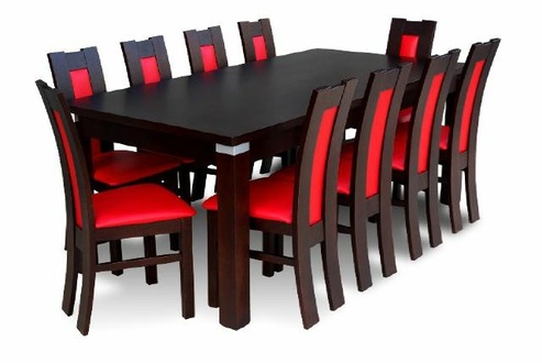 Essgruppe Esstisch Tisch mit 10 x Stühlen Model Z10