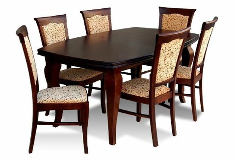 Essgruppe Esstisch Tisch mit 6 x Stühlen Model Z11