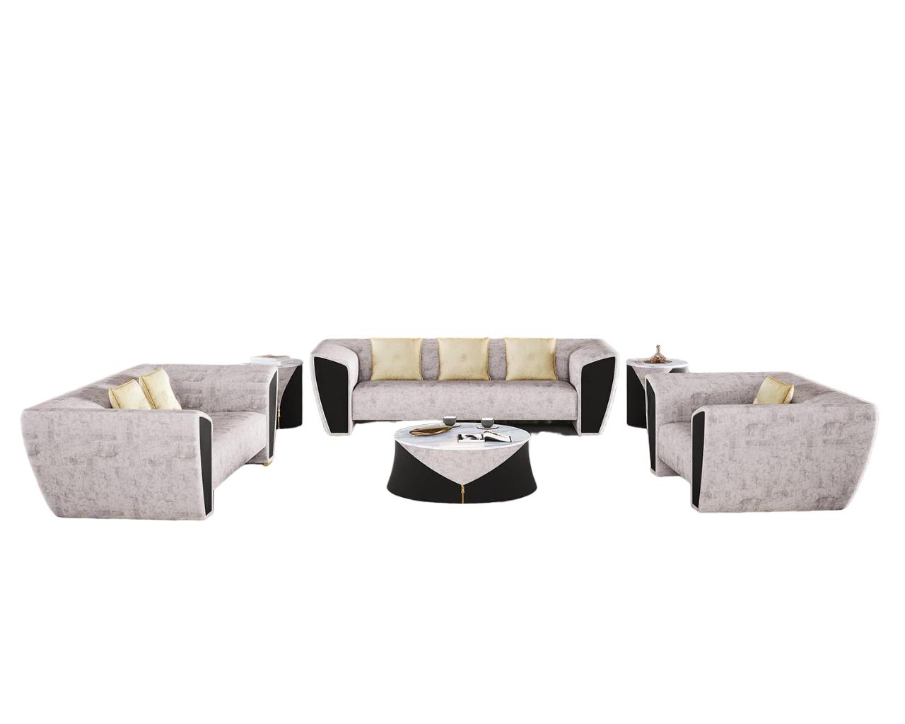 Moderne Sofagarnitur 3+2+1 Sitzer Couchen Sessel Wohnzimmer Möbel