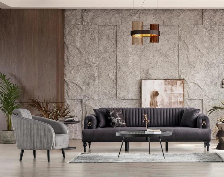 Stilvolle Sofagarnitur 3+1 Sitzer Elegante und Gemütliche Couch für Wohnräume