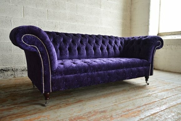 Chesterfield 3 Sitzer XXL Polster Sitz Couch Sofa Garnitur Big Couchen