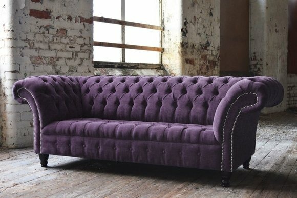 Chesterfield 3 Sitzer XXL Polster Sitz Couch Sofa Garnitur Big Couchen