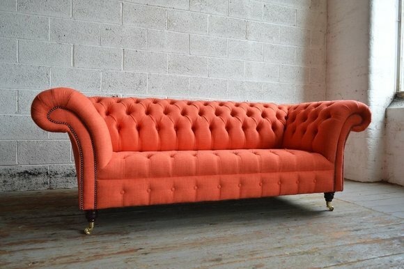Chesterfield 3 Sitzer XXL Polster Sitz Couch Sofa Garnitur Big Couchen