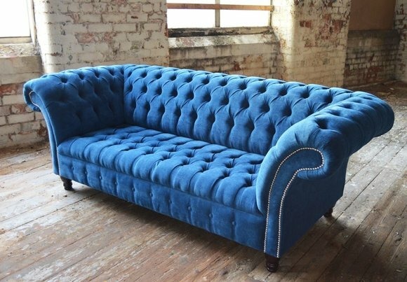 Chesterfield 3 Sitzer XXL Polster Sitz Couch Sofa Garnitur Big Couchen