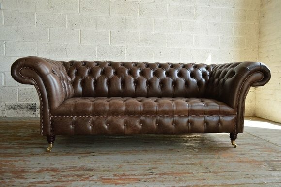 Chesterfield Sofa 3 SITZER Polster Designer Couchen Sofas Garnitur 2016-058