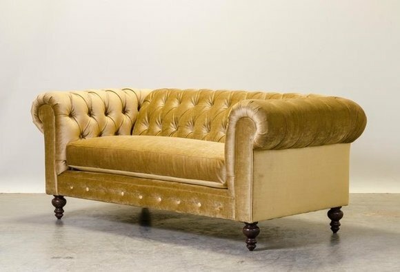Chesterfield Sofa 2 SITZER Polster Designer Couchen Sofas Garnitur 2016-068