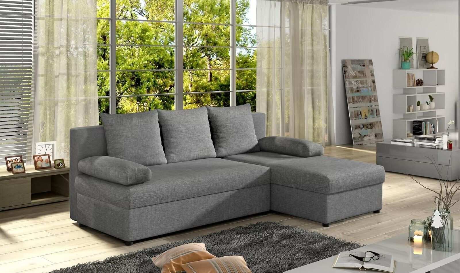 Schlafsofa Kinderzimmer Schlafzimmer Grau Couch Gästezimmer Büro Sofas Sofort