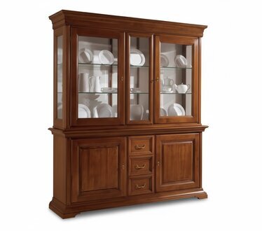 Vitrine Italienische Luxus Möbel Vitrinen Holzschrank Design Schrank Sofort