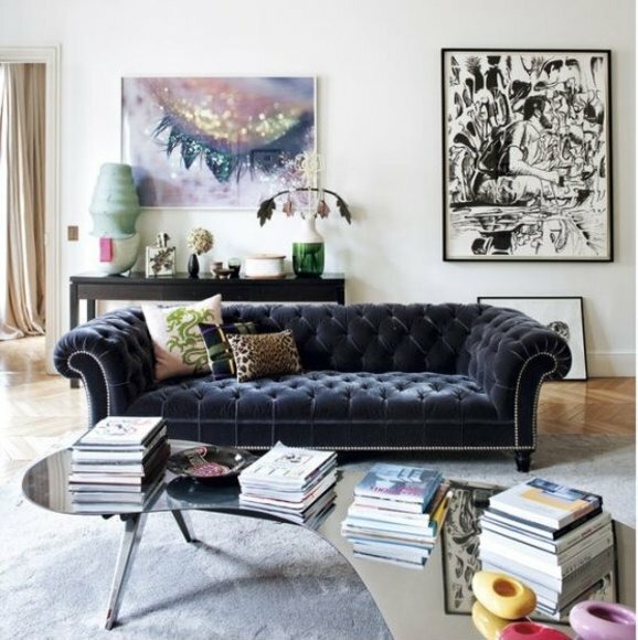 Chesterfield Sofa 3 SITZER Polster Designer Couchen Sofas Garnitur 2016-073