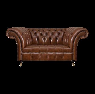 Ledercouch Chesterfield Braunes Sofa Wohnzimmer Designer Ledermöbel