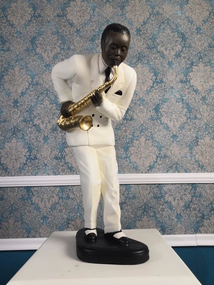 Skulptur: Figur Saxophon Statue Design Künstlerische Deko