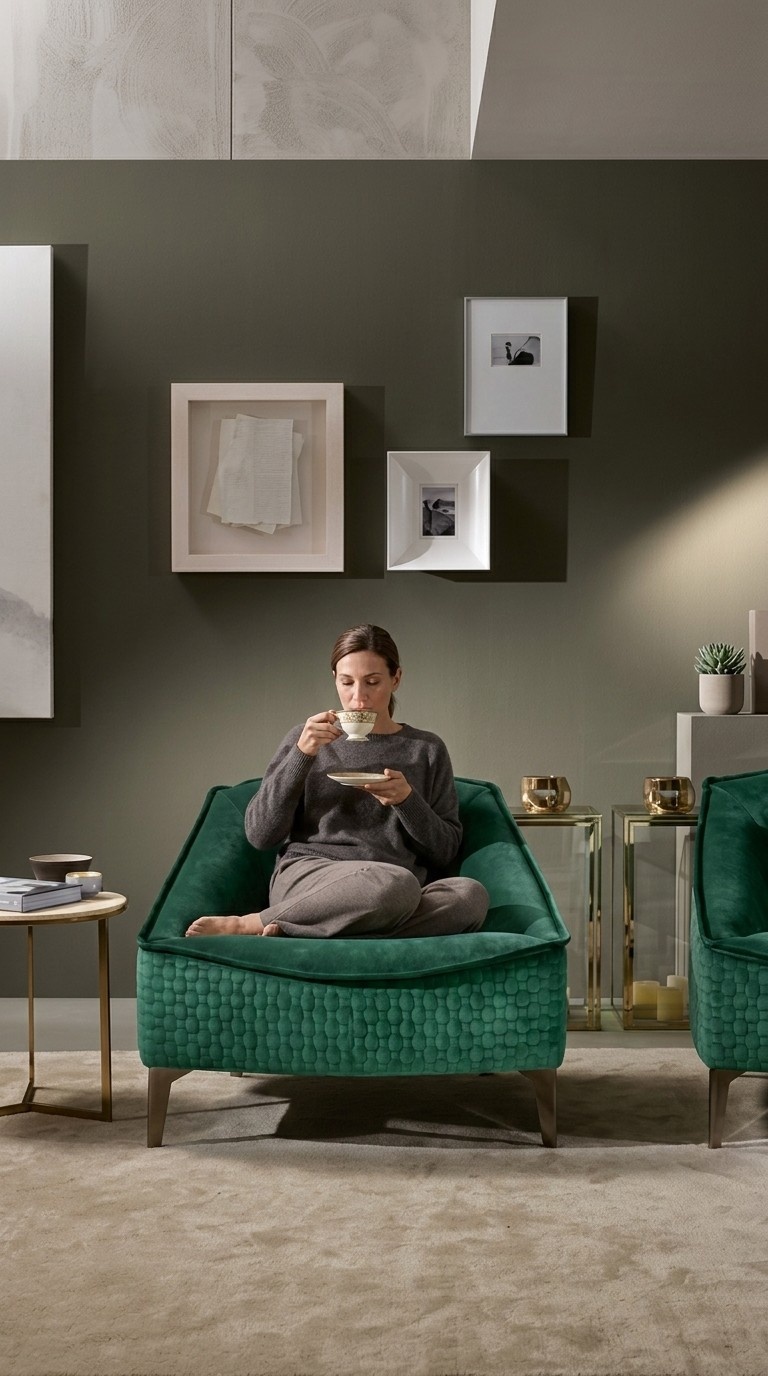 Eleganter Sessel: Luxus Möbel, Klassisches Design