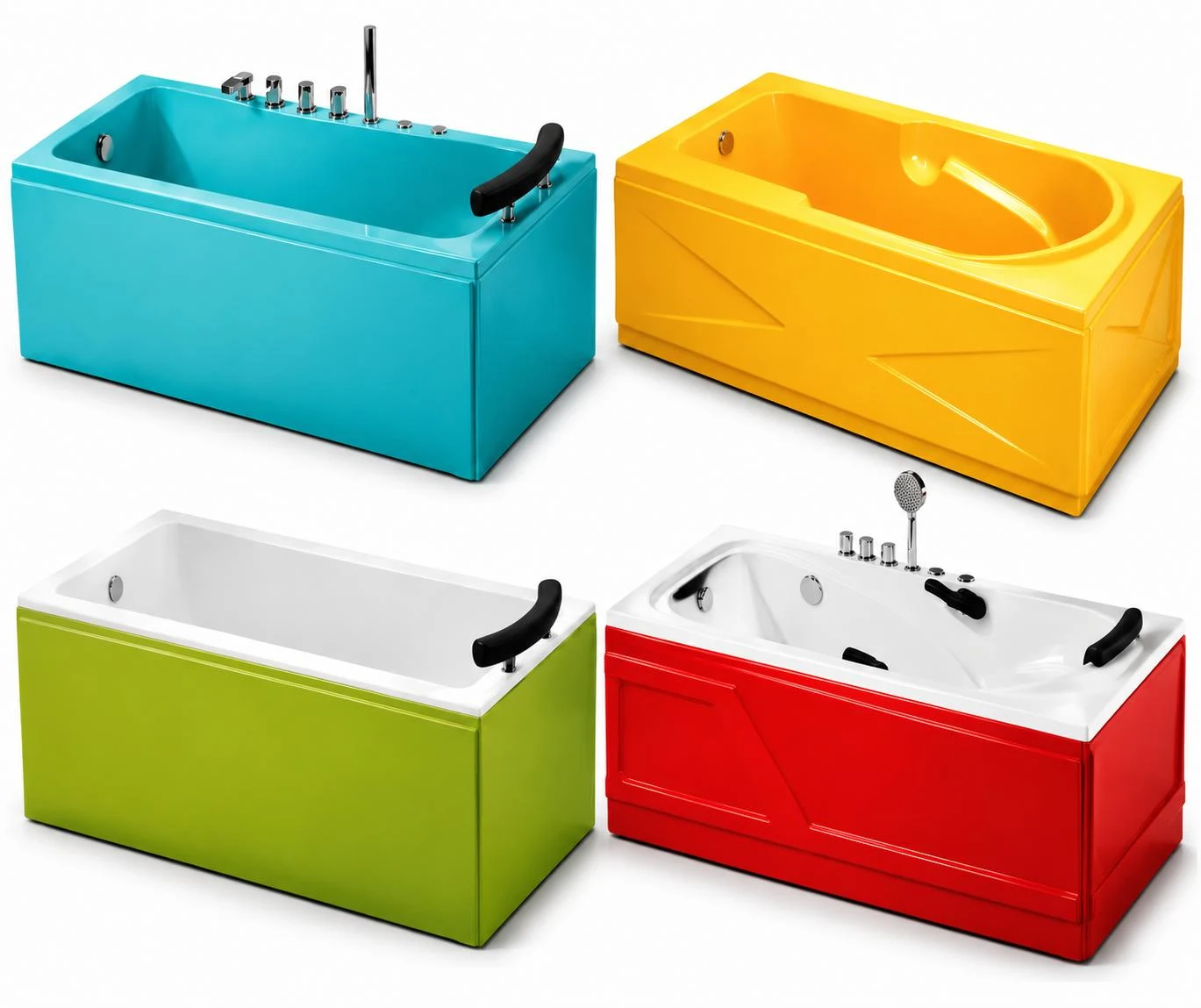 Rechteckige Badewanne