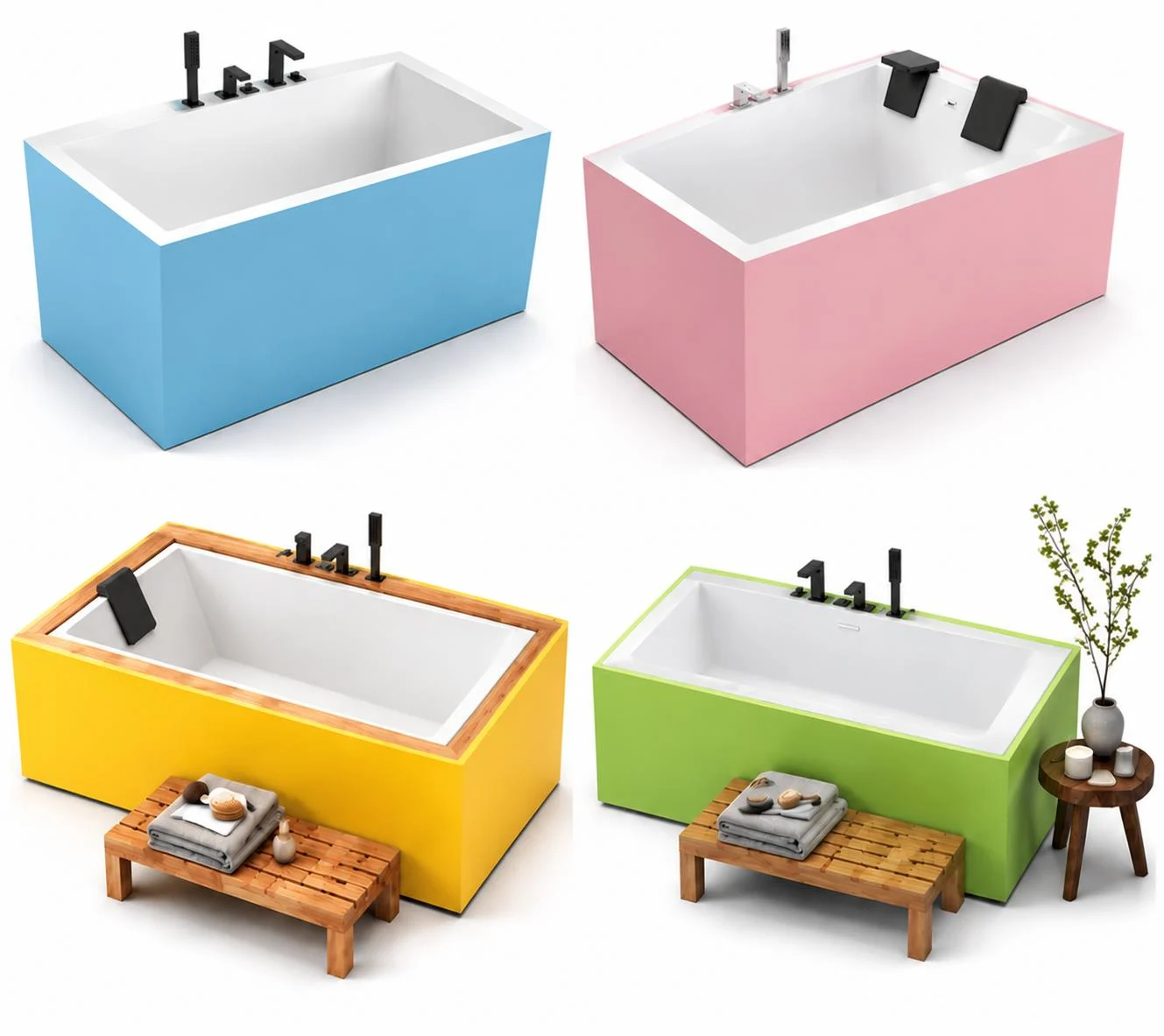 Trapez Badewanne