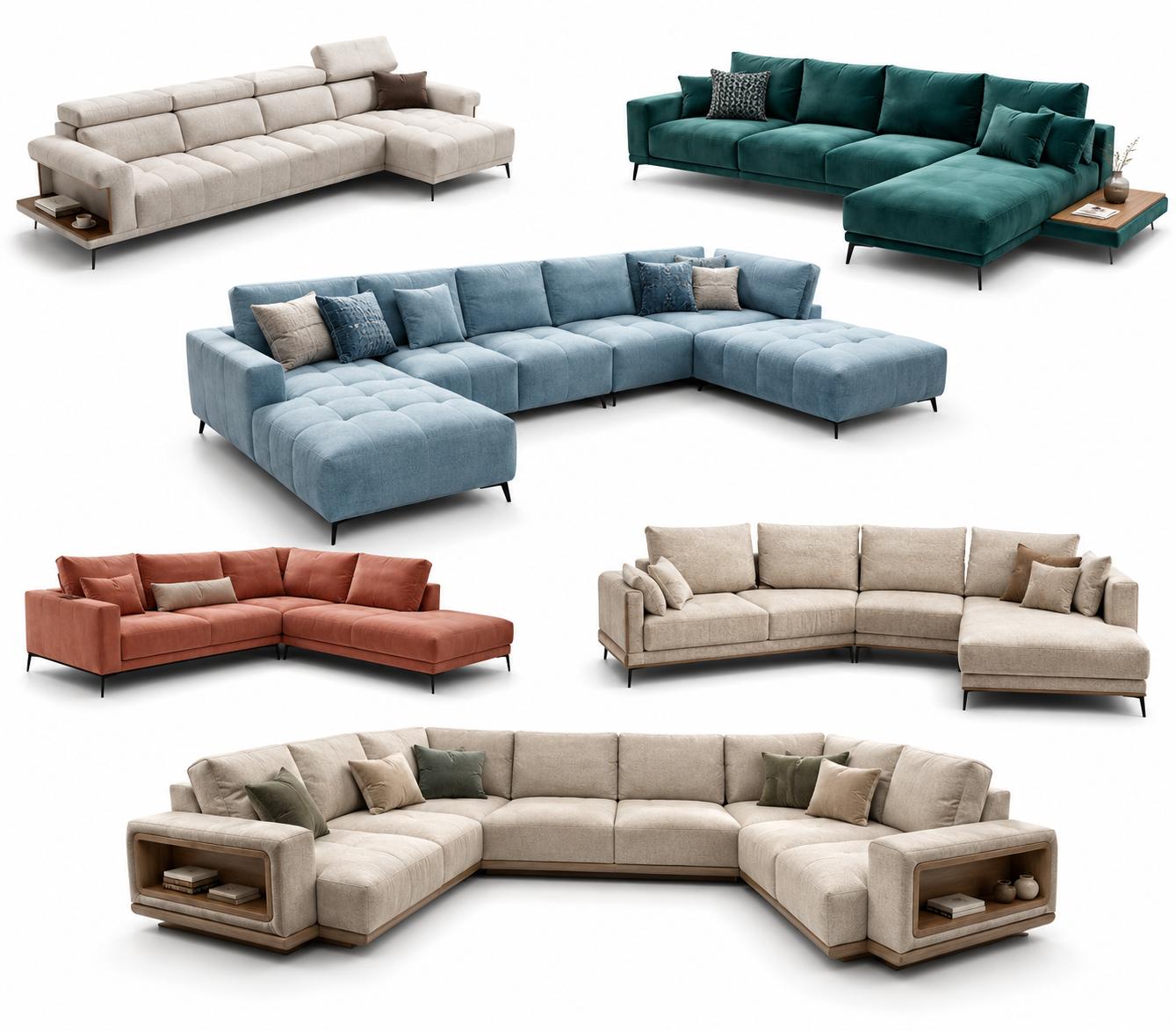 Ecksofa und Wohnlandschaft