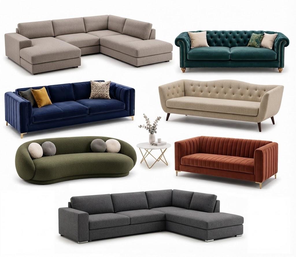 Stoff Sofas für das Wohnzimmer